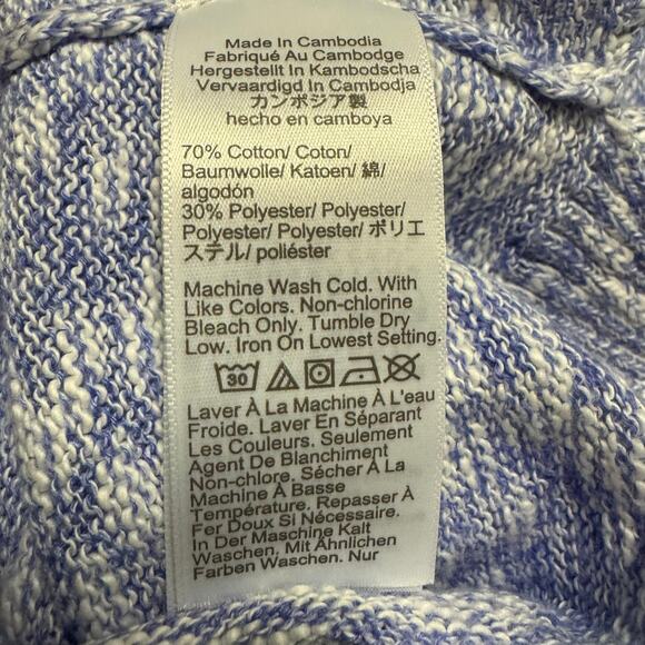 J.Crew Factory Crewneck Beach Sweater Blue Marled Size M NWT - Picture 5 of 6